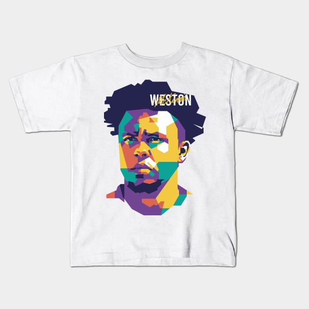 Weston McKennie WPAP Kids T-Shirt by pentaShop